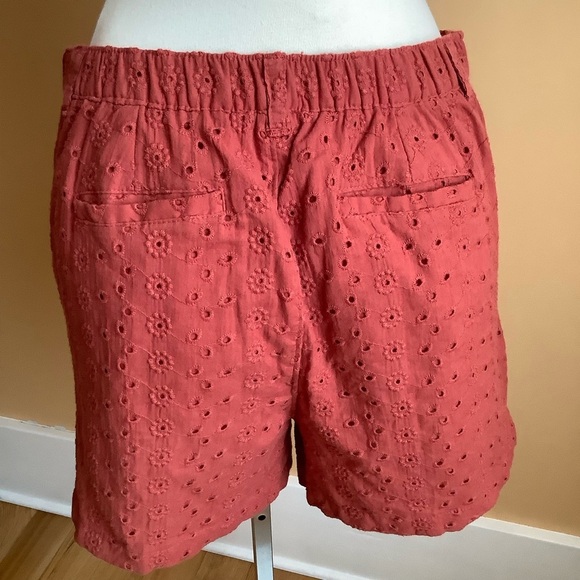 MEXX 2-Piece Smocked Peplum Eyelet Puff Sleeve Shorts Set Size M - Picture 12 of 16